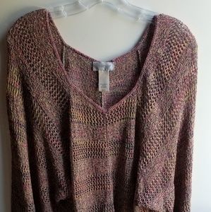 Avenue multi color knot sweater size 18/20